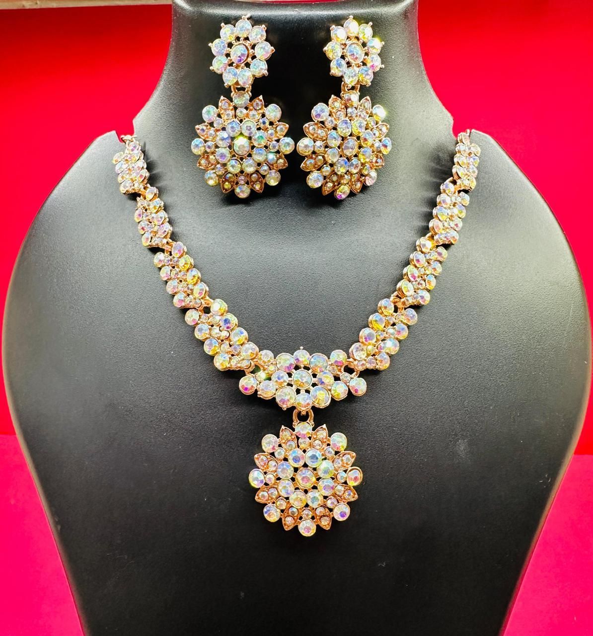 RoyalGlow Austrian Diamond Jewellery Set (3-in-1)