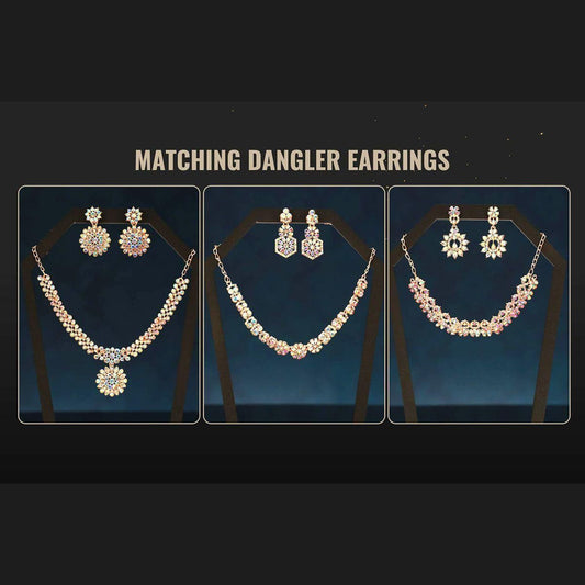 RoyalGlow Austrian Diamond Jewellery Set (3-in-1)
