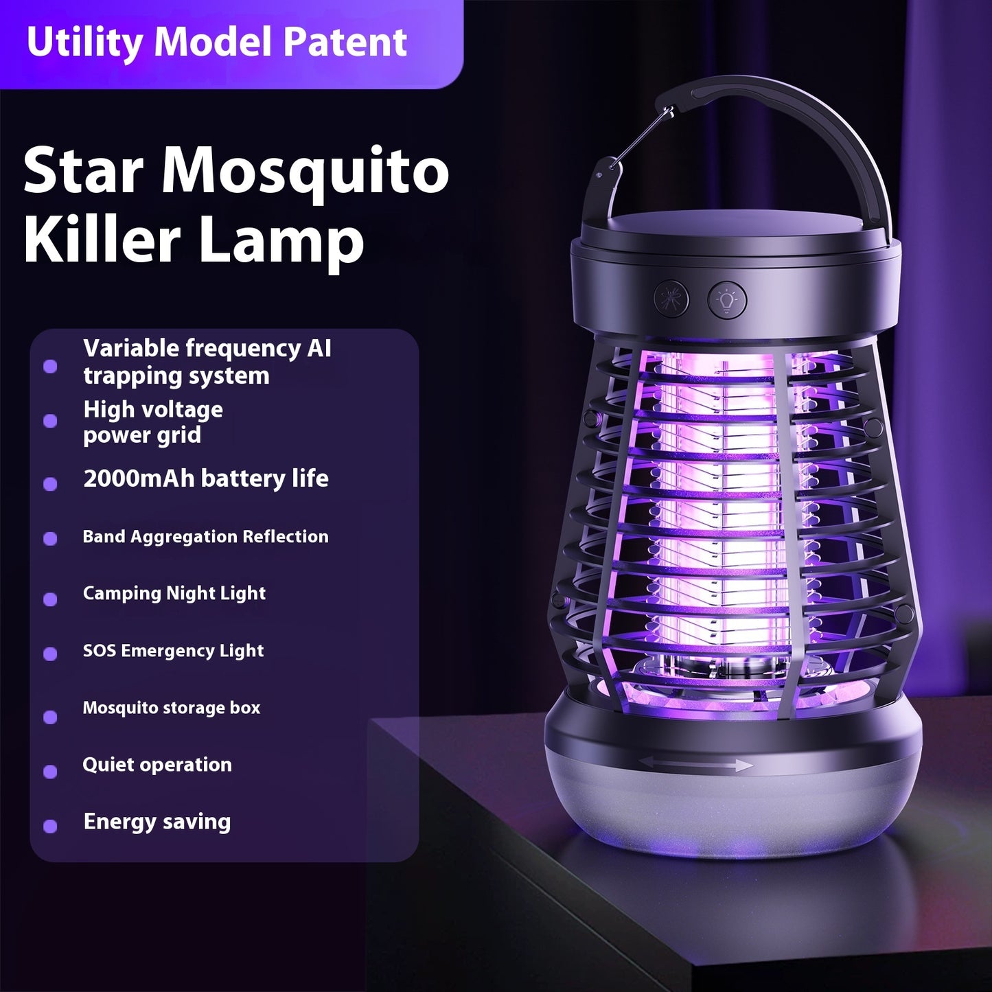 GlowZap 2-in-1 Mosquito Killer Lamp