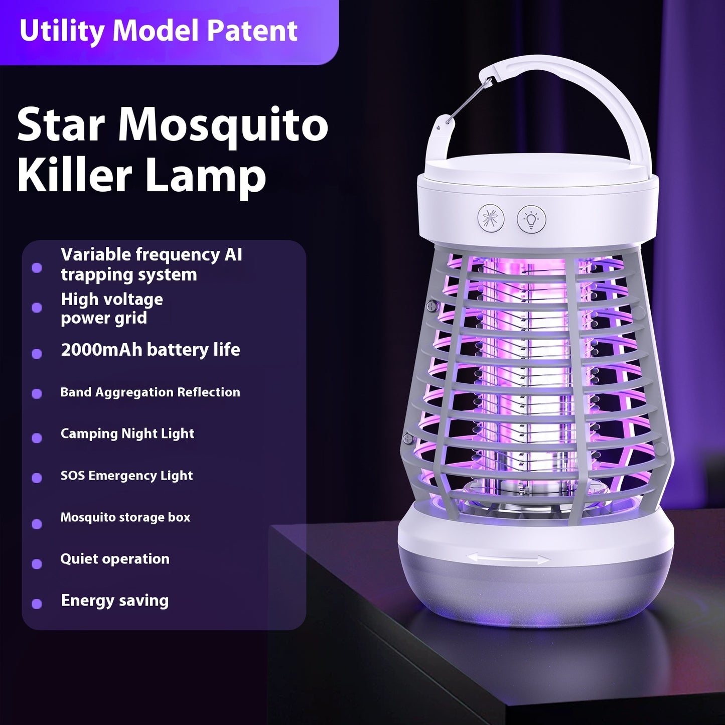 GlowZap 2-in-1 Mosquito Killer Lamp
